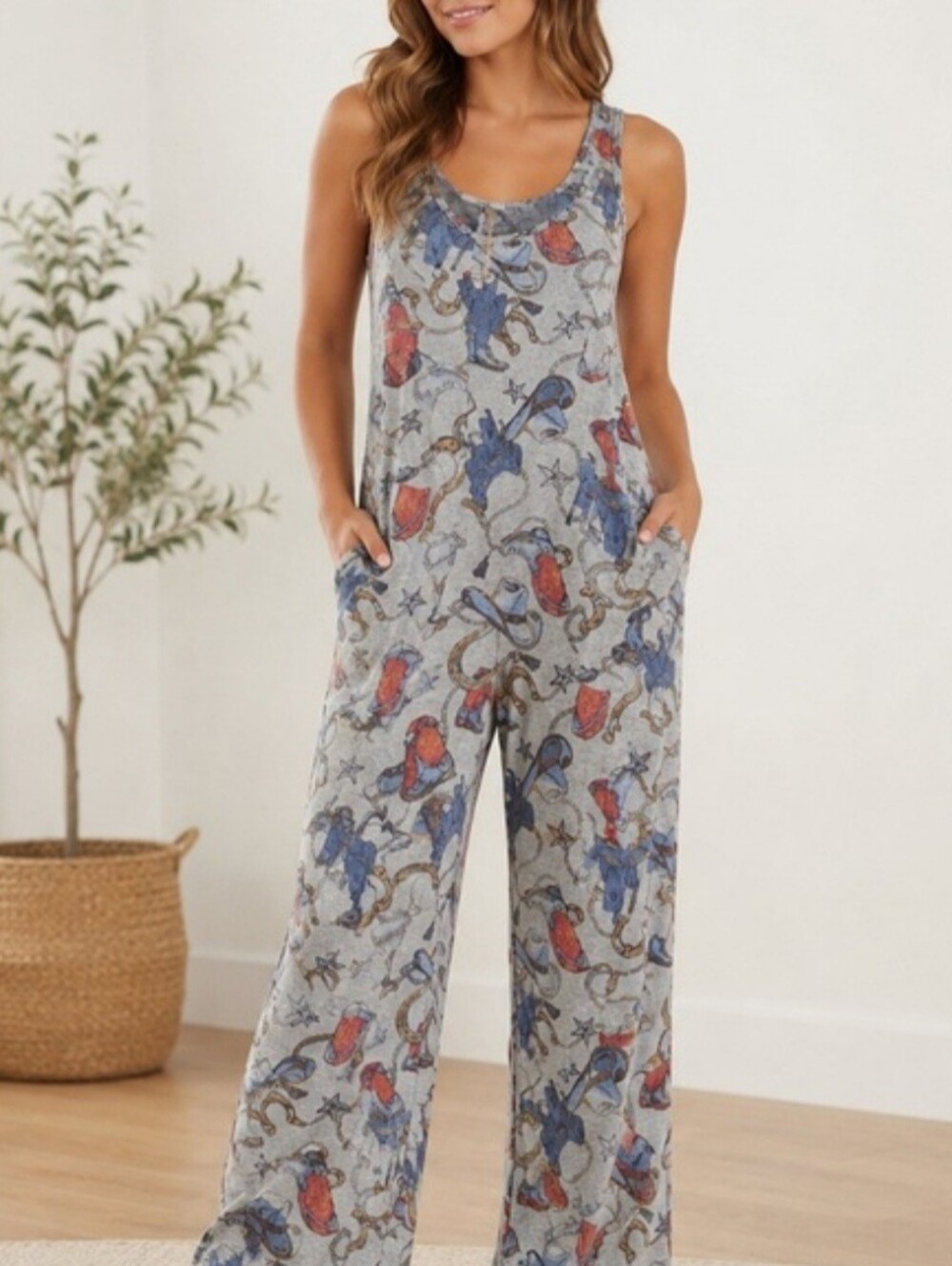 Easel Cowgirl Jumpsuit Overalls 🤠 🐴